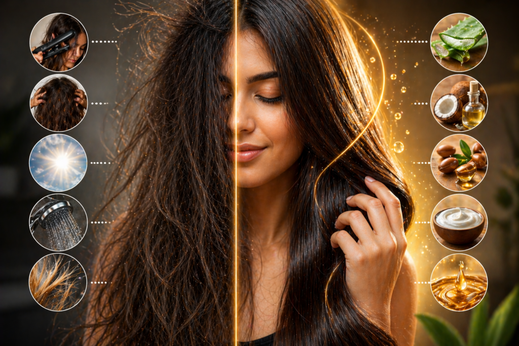 Cabelo ressecado