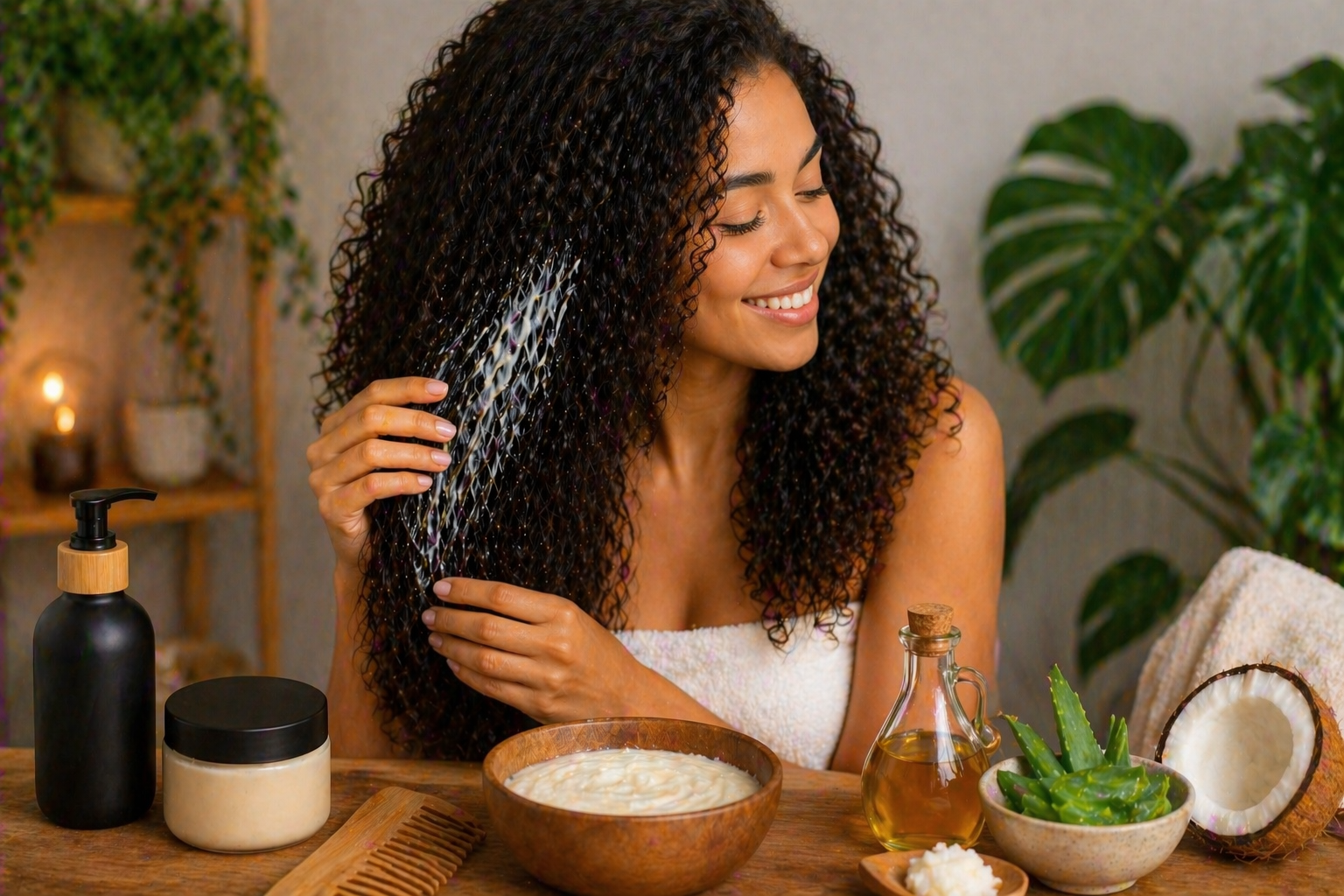 Tratamento capilar em casa
